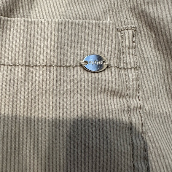 BEVY FLOG GAYA CARGO BEIGE STRIPE PANT 24 - Picture 7 of 7